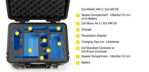 B&W Cases 4000/Y/MavicA2 Bag case Yellow Polypropylene (PP)
