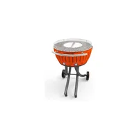 LotusGrill Holzkohlegrill XXL Mandarinorange - Tiefe: 60 cm - Breite: 60 cm - Detailfarbe: Orange - Integriertes Thermometer: Nein - Höhe: 28.4 cm - Typ: Grill Station - Camping-Grill - Tischgrill