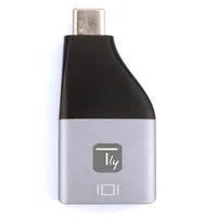 Techly IADAP USBC-DP4K USB graphics adapter 3840 x 2160 pixels Black, Silver
