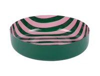 present time Schale Bowl Animado Medium, Retro green / Soft pink - Unterteilungsmöglichkeit: Nein - Material: Eisen - Detailfarbe: Grün - Hellpink - Set: Nein - Form: Rund