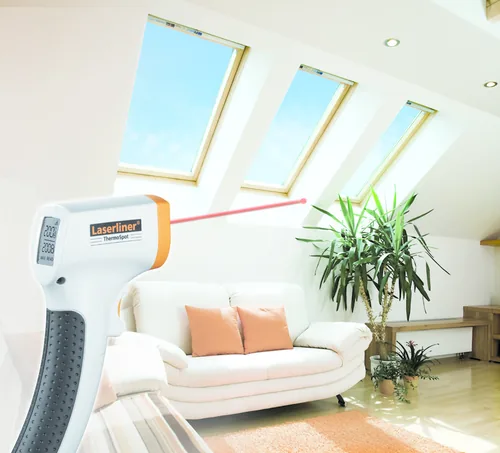 Laserliner Infrarot-Messgerät ThermoSpot - Detailfarbe: Weiss - Typ: Infrarot-Messgerät - Anwendungsbereich: Temperaturmessung - Industrie - Haus