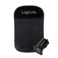 Logilink USB Kfz Netzteil, 2x USB-Port, 10.5W Antirutschm.
