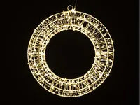 COCON LED-Ring 3D, Metall, Ø 30 cm - Betriebsart: Netzbetrieb - Fernbedienung: Nein - Aussenanwendung: Ja - Anwendungszweck: Hängend - Timerfunktion: Nein - Set: Nein