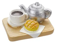 HobbyFun Mini-Lebensmittel Frühstück 4 cm - Detailfarbe: Mehrfarbig - Material: Kunststoff - Verpackungseinheit: 1 Stück - Motiv: Frühstück - Anlass: Basteln