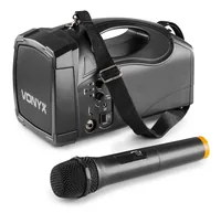 Vonyx PA-System ST014 - Einsatzgebiete: Gastro / Gewerbe - mobil - Schulen / Aulen - Sportstätte - Anwendungsbereich: Aerobic / Fitness - Andere - Entertainer - Sprache - Ausstattung: Bluetooth Audio Streaming - Integrierter Akku - Integrierter MP3-Player