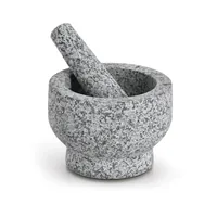 Zeller Present Mörser mit Stössel Mörser mit Stössel Ø 14 x 10 cm - Material: Granit - Detailfarbe: Grau - Durchmesser: 14 cm