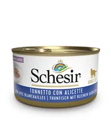 Schesir Nassfutter Thunfisch & Sardellen in Brühe, 85 g - Tierbedürfnis: Kein besonderes Bedürfnis - Lebensphase: Adult (1-7 Jahre) - Produkttyp: Ergänzungsfutter - Packungsgrösse: 85 g - Fleischsorte: Sardellen - Thunfisch - Tierart: Katze