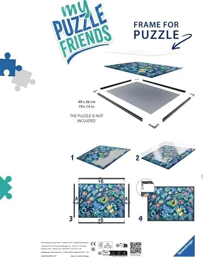 Puzzle-Rahmen (schwarz, 1000 Teile)