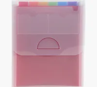 EXACOMPTA Fächermappe Crystal A4 55798E transparent 6-teilig