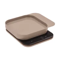 Rosti Küchenwaage Mensura Beige - Bedienungsart: Elektronisch - Messschritte: 1 g - Tara-Zuwiegefunktion: Ja - Detailfarbe: Beige - Gewicht Max.: 10 kg - Material: Kunststoff