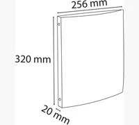 EXACOMPTA Ringbuch A4 51151SE 4-Ring, schwarz, 2cm