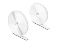 Delock Klettband 10 m x 20 mm mit Haft- und Flauschband Weiss - Breite: 20 mm - Länge: 10 m - Produkttyp: Klettband - Ausstattung Kabelmanagement: Zuschneidbar - Wiederverwendbar - Verpackungseinheit: 1 Stück - Material: Nylon - Polyester