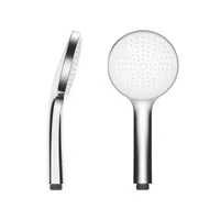 KWC Handbrause FIT-E eco verchromt - Material: Metall - Kunststoff - Farbe Siebplatte: Weiss - Wassersparend: Ja - Anschluss: 1/2 - Anzahl Strahlarten: 1 - Farbe: Chrom