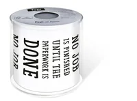 Paper + Design Toilettenpapier Paperwork  Rollen, 3-lagig, Schwarz/Weiss - Anzahl Rollen: 1 - Anzahl Lagen: 3 - Anzahl Blatt: 200 × - Detailfarbe: Weiss - Schwarz - Natürlich Leben: Keine Besonderheiten