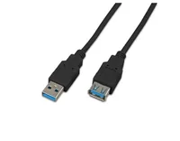 Wirewin USB 3.0-Verlängerungskabel  USB A - USB A 0.5 m - Kabeltyp: Verlängerungskabel - Detailfarbe: Schwarz - USB Standard: 3.0/3.1/3.2 Gen 1 (5 Gbps) - Länge: 0.5 m - USB Anschluss 2 (Endgerät): USB A - Geschlecht Anschluss 2 (Endgerät): Female (Buchse