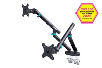 DIGITUS TIS 35"" 2TFT, 4Gelenke schwarz max.10KG mech. Feder