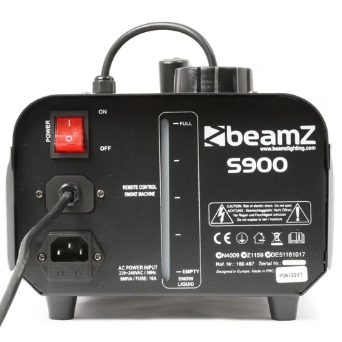 BeamZ Nebelmaschine S900 - Gesamtleistung: 900 W - Typ: Nebelmaschine