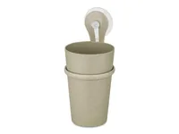 Koziol Zahnputzbecher Loop 300 ml, Beige/Gelb - Detailfarbe: Beige - Gelb - Detailmaterial: Kunststoff - Grundmaterial: Kunststoff