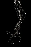 STT LED Lichterkette Angel Hair Bouquet, 2.5 m, 600 LEDs, Silber - Betriebsart: Netzbetrieb - Fernbedienung: Nein - Aussenanwendung: Ja - Lichtfarbe: Warmweiss (WW) - Timerfunktion: Nein - Länge: 250 cm
