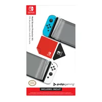PDP 500-219-EU, Displayschutz, Nintendo Switch, Transparent, Kratzresistent, Splitterfrei, Klare Bildschirmschutzfolie, Nintendo
