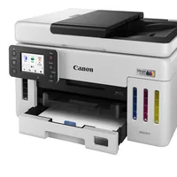 Canon Multifunktionsdrucker MAXIFY GX6150 - Druckertyp: Farbig - Total Fassungsvermögen Papierzuführungen: 350 Seiten - Mobildruck: Ja - Anzahl Papierzuführungen (maximal): 2 - Druckgeschwindigkeit (farbig): 15.5 ppm - Druckgeschwindigkeit (schwarz-weiss)