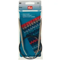 Prym Rundstricknadel Alu, Grau 6 mm x 80 cm, Beutel - Material: Aluminium - Produkttyp: Rundsticknadel