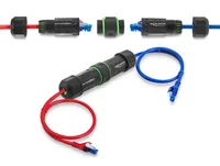 DELOCK Kabelverbinder RJ45 Bu -> Bu, Cat.6 staub- u. wasserd