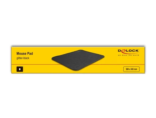 DeLOCK Mouse Pad glitter-black 300 x 245 mm