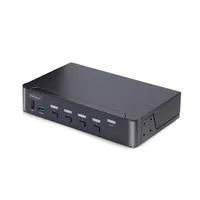 StarTech.com 4-Port DisplayPort 1.4 KVM Switch, 8K 60Hz / 4K 144Hz, 2x USB 3.0 Ports, 4x USB 2.0 Ports, Hotkey Switching, TAA Compliant (D86A2-4-PORT-8K-KVM)