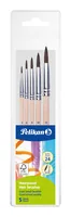 Pelikan Feinhaarpinsel Starter 5 Stück - Art: Haarpinsel - Anwendungsbereich: Deckfarben - Schule - Set: Ja