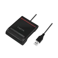 Logilink USB 2.0-Kartenleser, für Smart-ID, schwarz