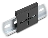 DELOCK Aluminium Montageclip für Hutschiene 60x47,8mm schw.