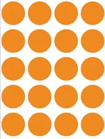 Herma Stickers Klebepunkte Vario Ø 19 mm, Neonorange - Detailfarbe: Neonorange - Set: Ja - Selbstklebend: Ja - Moderationstyp: Klebepunkte