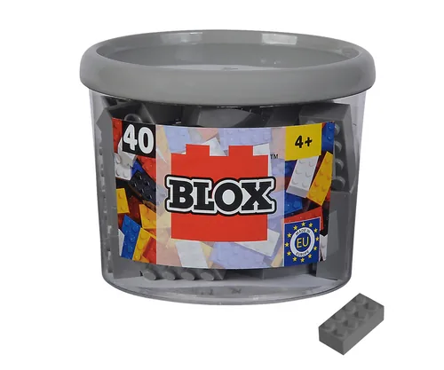 BLOX Bausteine 40 graue 8er Steine - Anzahl Teile: 40 Teile - Altersempfehlung ab: 4 Jahren - Kategorie: Einzelbausteine
