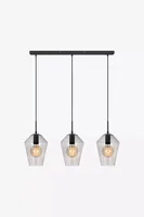 Markslöjd Pendelleuchte Retro, 3 x E27, max. 60W, Schwarz/Smoke - Betriebsart: Netzbetrieb - Lampensockel: E27 - Farbtemperatur Kelvin: Je nach Leuchtmittel - Gesamtleistung: 60 W - Farbwiedergabeindex CRI: 0 - Dimmbar: nicht dimmbar