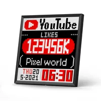 Divoom Fotorahmen Divoom Pixoo 64 editierbar WiFi schwarz