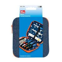 Prym Nähset Travel Box Jeansblau/Orange - Verpackungseinheit: 1 Stück - Detailfarbe: Orange - Jeansblau - Produkttyp: Nähset