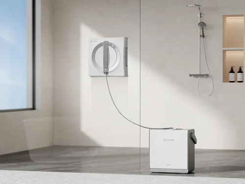 Ecovacs Fensterputzroboter Winbot W2 Pro Omni Grau/Weiss - Einsatzgebiet: Universal - Detailfarbe: Weiss - Grau - Kapazität Wattstunden: 126 Wh