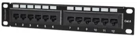 INTELLINET 10 Patchpanel 1HE 12-Port Cat6 UTP schwarz