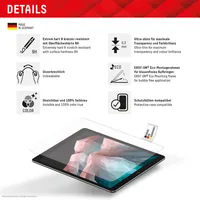 Displex Tablet Glass (9H) for Samsung Galaxy Tab A11+/A9+, Eco Mounting Frame, unbreakable