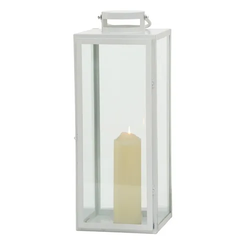 Boltze Laterne Arana lanterna Candela Trasparente, Bianco