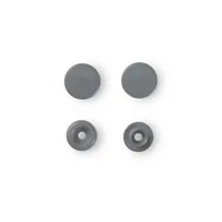 Prym Druckknöpfe Color Snaps Grau, Ø 12,4 mm, 30 Stück - Detailfarbe: Grau