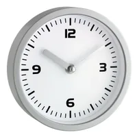 TFA Dostmann Wanduhr Silber - Form: Rund - Detailfarbe: Silber - Uhrtyp: Analog - Funksignal: Nein - Funktionen: Zeit - Detailmaterial: Kunststoff