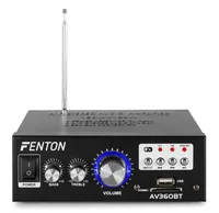 Fenton Stereo-Verstärker AV360BT - Signalverarbeitung: Analog - Impedanz: 8 ? - Endstufenklassen: Andere - Endstufentyp: 2-Kanal - Eigenschaften: Stereo - Equalizer - Anwendungsbereich: Andere