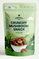 Forestly Foods Crunchy Mushroom Chips – Wasabi 50 g - Produkttyp: Crème & Gewürz Chips - Nährwertangabe pro: 100 g - Energiegehalt (in kj): 1958 KJ - Energiegehalt (in kcal): 465 Kcal - Fett: 7.7 g - Davon gesättigte Fettsäuren: 3.5 g