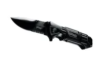 Walther Taschenmesser BTK - Typ: Taschenmesser - Schalenmaterial: Aluminium - Funktionen: Wellenschliffmesser - Glasbrecher - Outdoor - Einhandklinge: Ja - Verriegelung: Liner-Lock - Anzahl Funktionen: 1-10