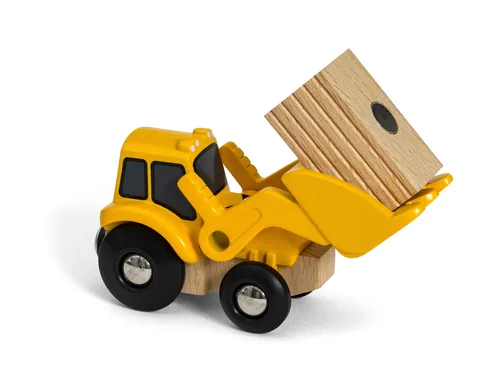 BRIO BRIO World Frontlader mit Magnetladung - Kategorie: Fahrzeuge & Anhänger - Altersempfehlung ab: 3 Jahren - Material: Kunststoff - Holz - Metall - Eigenschaften: Keine Eigenschaft - Zertifikate: FSC