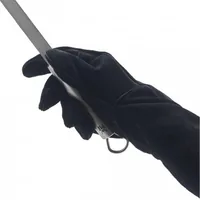 WMF Grillhandschuh Schwarz - Grösse: 10 - XL - 17.5 x 17.5 x 7 cm - Detailfarbe: Schwarz - Material: Polyester - Leder - Baumwolle - Anwendungsbereich: Grill