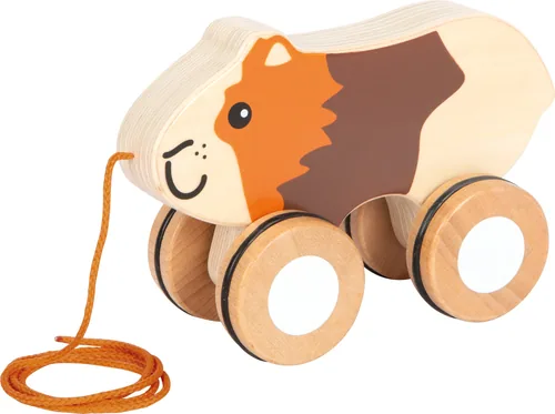 small foot Nachziehspielzeug Nachziehtier Meerschweinchen - Altersempfehlung ab: 12 Monaten - Material: Gummi - Holz - Eigenschaften: Keine Eigenschaft - Zertifikate: Keine Zertifizierung - Detailfarbe: Orange - Braun