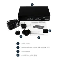 StarTech.com 4 Port DisplayPort USB KVM Switch mit Audio